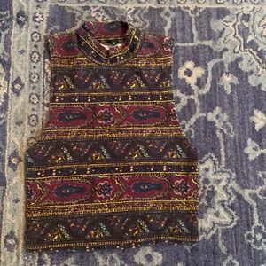 Deep toned crop top